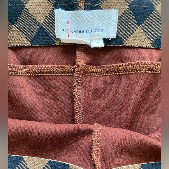 Anthropologie faux suede leggings EUC Size Euro 30 caramel brown colour - Picture 3 of 11
